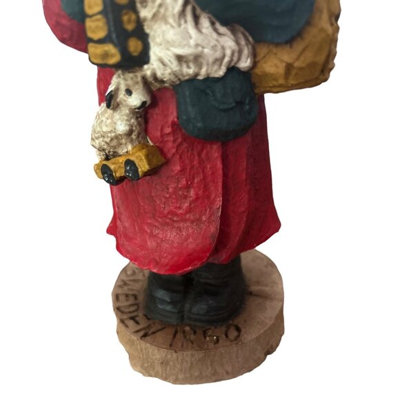 Wood World Inc 1989 Santa Old World 1850 Sweden Hand-Painted Collectible Figure - Picture 5 of 5